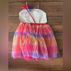 Rainbow Unicorn Kids Costume Halloween 3Pc costume Set size 3+
